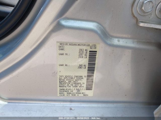 1N4BL4CV0LC236221 Nissan Altima 2.5 Sr