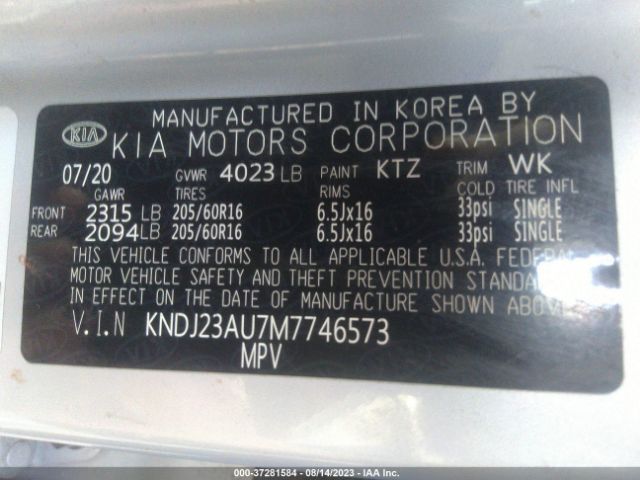 KNDJ23AU7M7746573 KIA SOUL S