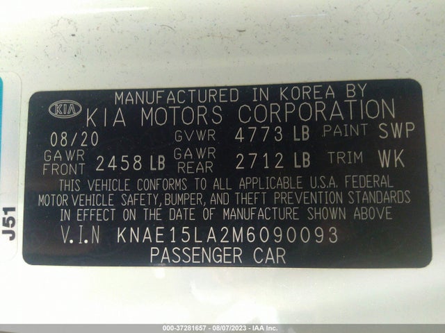 2021 Kia Stinger, VIN: KNAE15LA2M6090093