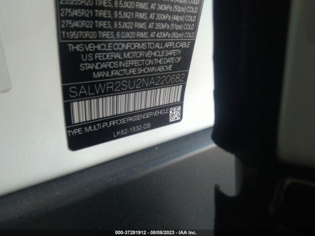 SALWR2SU2NA220682 Land Rover Range Rover Sport Hse Silver Edition