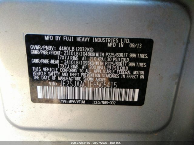 JF2SJAAC1EH505415 Subaru Forester 2.5i