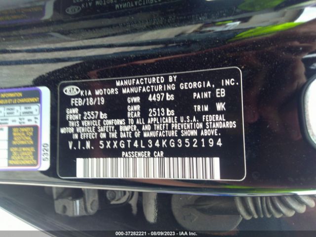 5XXGT4L34KG352194 KIA Optima S