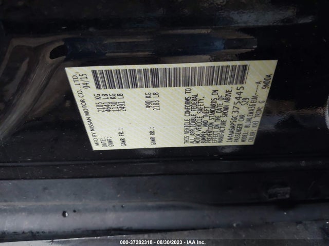 Nissan Maxima 3.5 Sl 2016 1N4AA6AP5GC375445 Image 15