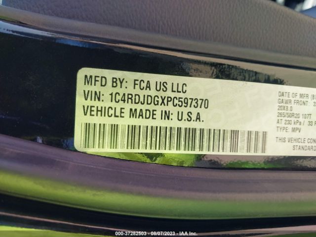 1C4RDJDGXPC597370 Dodge Durango Gt Plus