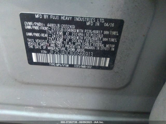 JF2SJADC8GG566913 Subaru Forester 2.5i Premium