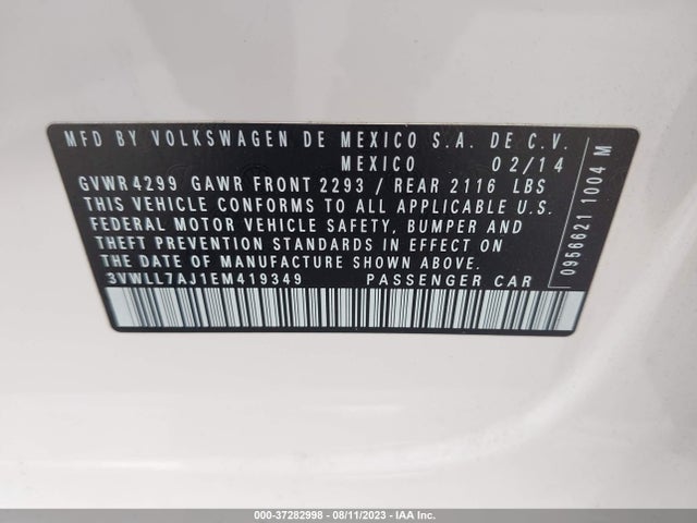 3VWLL7AJ1EM419349 Volkswagen Jetta Sedan Tdi W/premium