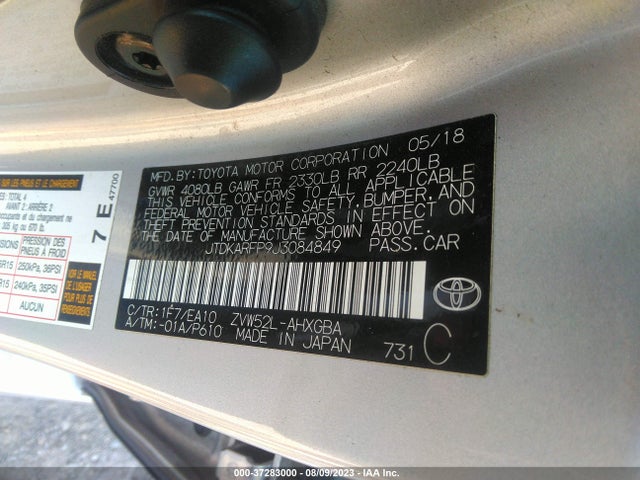 Toyota Prius Prime Plus/premium/advanced 2018 JTDKARFP9J3084849 Image 9