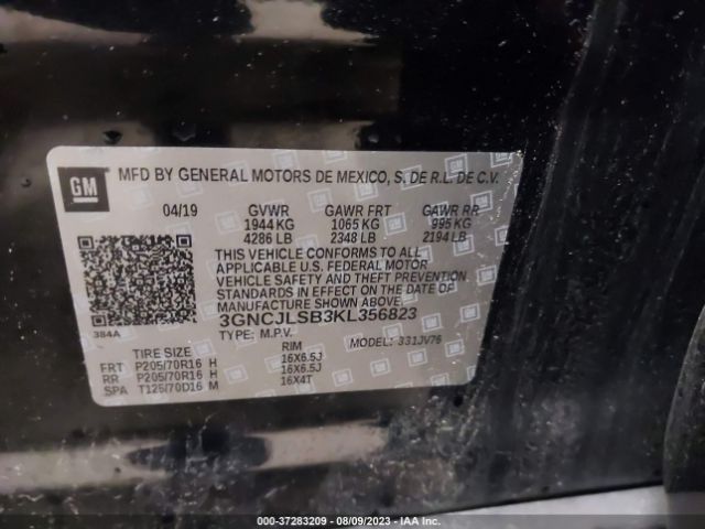 2019 CHEVROLET TRAX 3GNCJLSB3KL356823 Photo 8