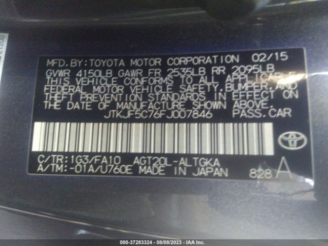 JTKJF5C76FJ007846 Scion TC