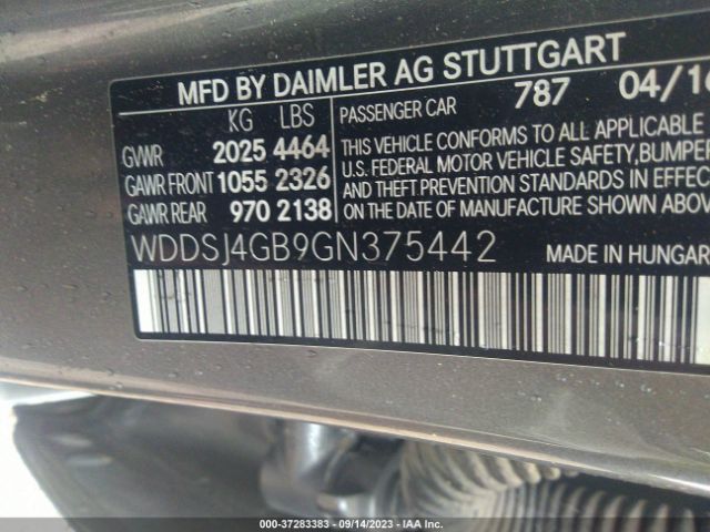 2016 MERCEDES-BENZ CLA 250 WDDSJ4GB9GN375442 Photo 8