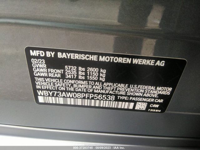 WBY73AW08PFP56538 BMW I4 Edrive40
