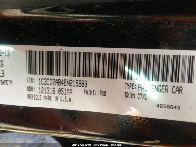 1C3CDZAB4EN215983 Dodge AVENGER SE