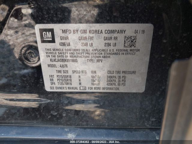 KL4CJASB8KB918885 Buick Encore Preferred