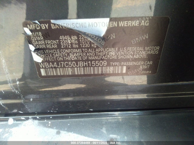 WBA4J7C50JBH15509 BMW 4 Series 440i Xdrive