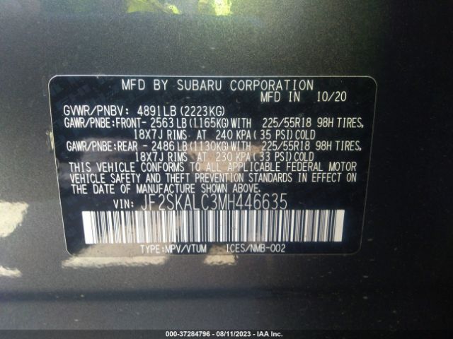 JF2SKALC3MH446635 Subaru Forester Sport