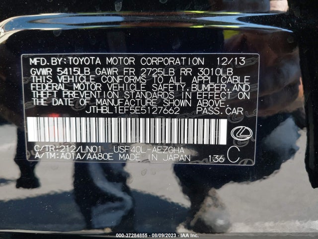 JTHBL1EF5E5127662 Lexus LS 460