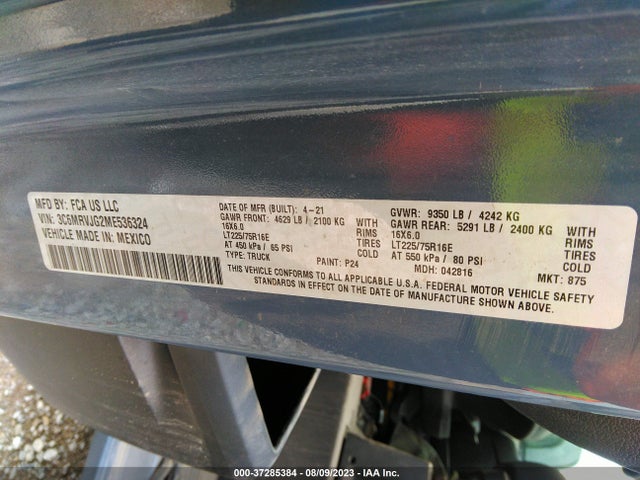 RAM Promaster Cargo Van 2021 3C6MRVJG2ME536324 Image 9