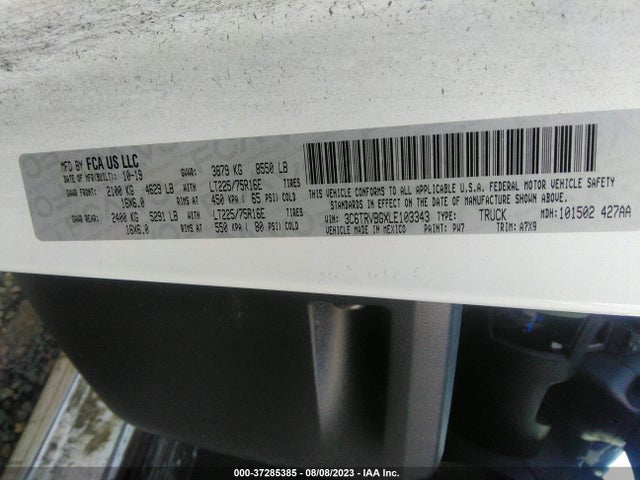RAM Promaster Cargo Van 2020 3C6TRVBGXLE103343 Image 9