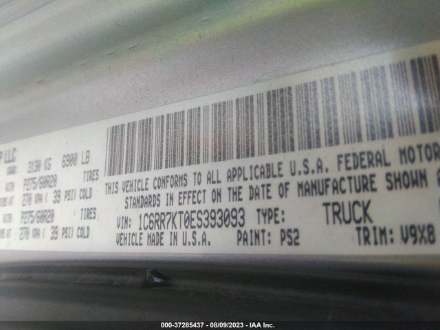 RAM 1500 Express 2014 1C6RR7KT0ES393093 Image 9
