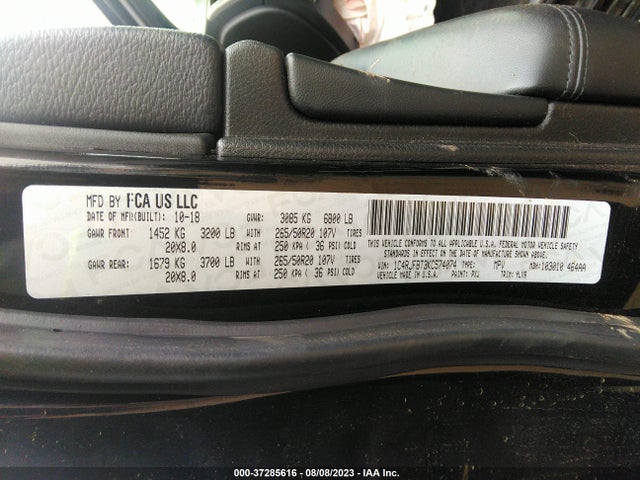 1C4RJFBT3KC574074 Jeep Grand Cherokee Limited X
