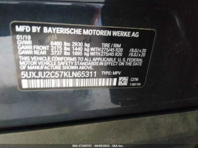 5UXJU2C57KLN65311 BMW X5 Xdrive50i