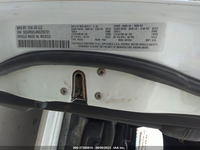 3C6UR5DL4NG235701 RAM 2500 Big Horn