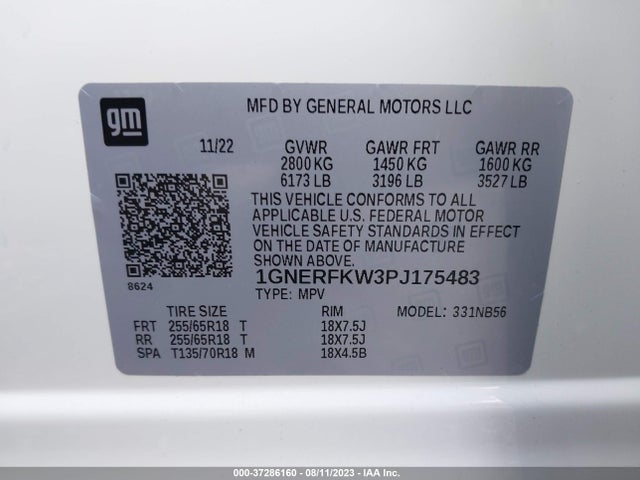 Chevrolet Traverse Ls 2023 1GNERFKW3PJ175483 Image 9