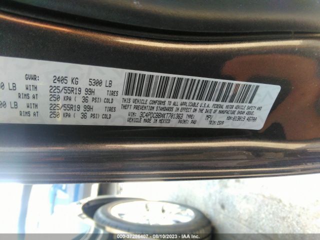3C4PDCBBXKT701363 Dodge JOURNEY SE