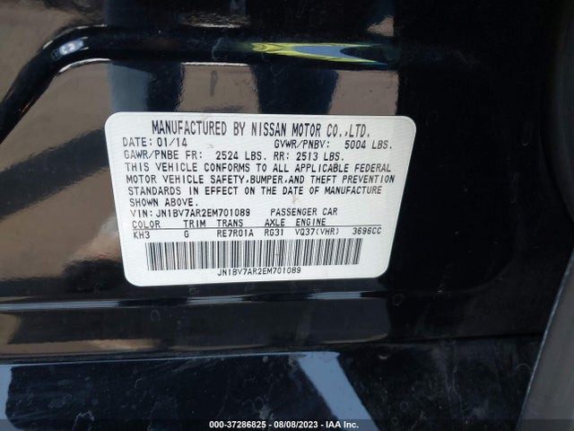 JN1BV7AR2EM701089 Infiniti Q50 Premium