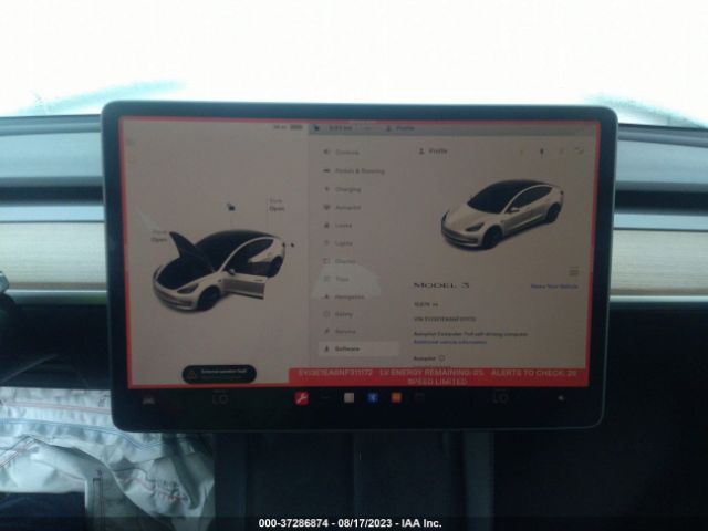 5YJ3E1EA6NF311172 Tesla MODEL 3