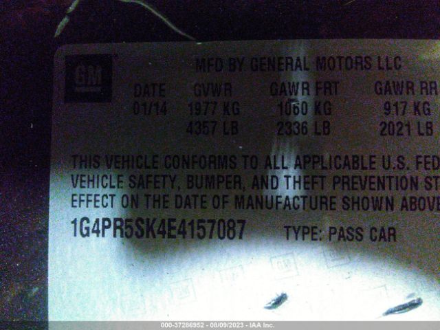 1G4PR5SK4E4157087 Buick Verano Convenience Group