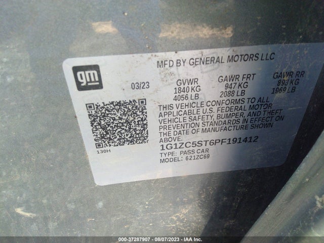 Chevrolet MALIBU LS 2023 1G1ZC5ST6PF191412 Image 9