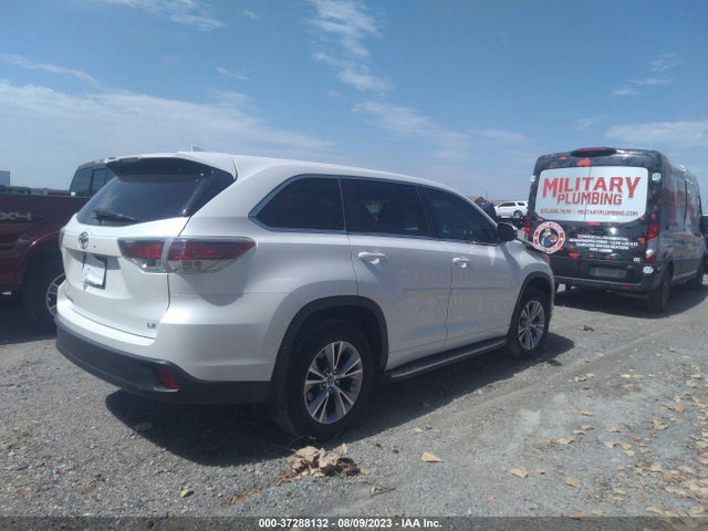 Toyota Highlander Le 2016 5TDZKRFH4GS182747 Image 4