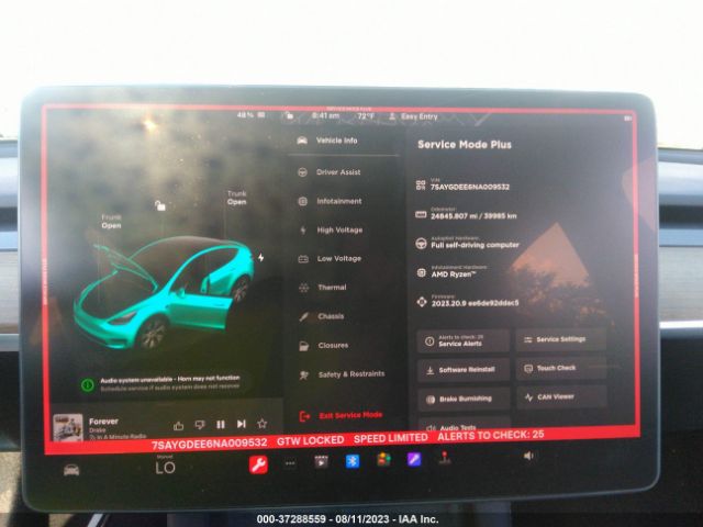 7SAYGDEE6NA009532 Tesla Model Y Long Range