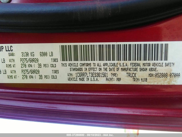 1C6RR7LT3ES361561 RAM 1500 Big Horn