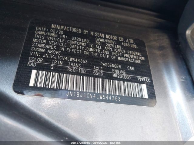 JN1BJ1CV4LW544363 Nissan Rogue Sport S