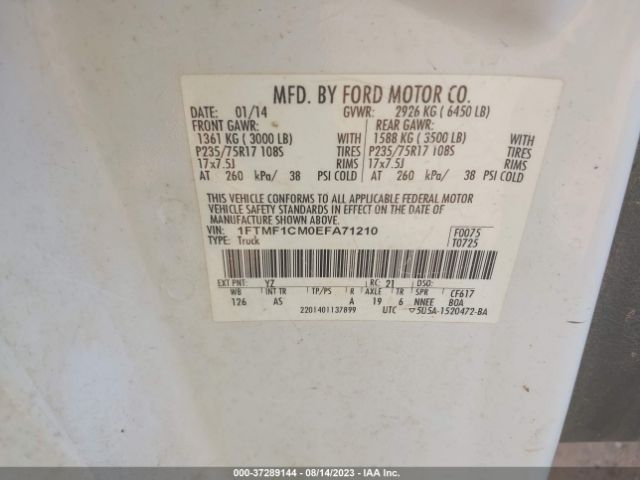 1FTMF1CM0EFA71210 Ford F-150 Xl/xlt/stx