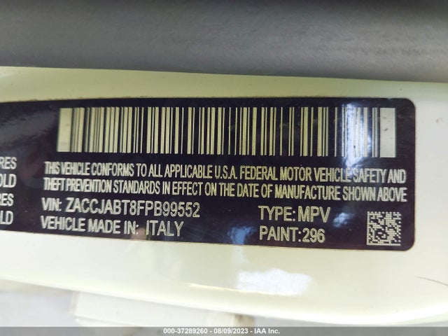 Jeep Renegade Latitude 2015 ZACCJABT8FPB99552 Image 9