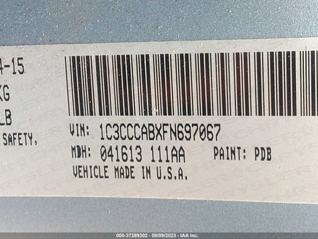 1C3CCCABXFN697067 Chrysler 200 Limited