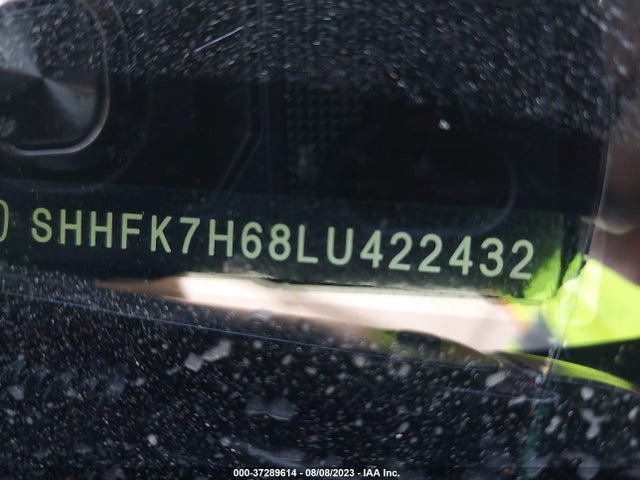 Honda CIVIC EX 2020 SHHFK7H68LU422432 Image 9