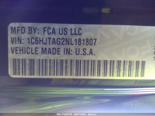 Jeep Gladiator Altitude 2022 1C6HJTAG2NL181807 Image 16