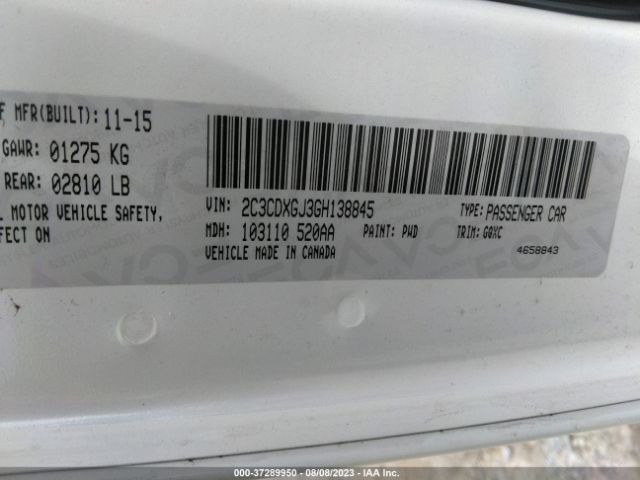 2C3CDXGJ3GH138845 Dodge Charger R/t Scat Pack