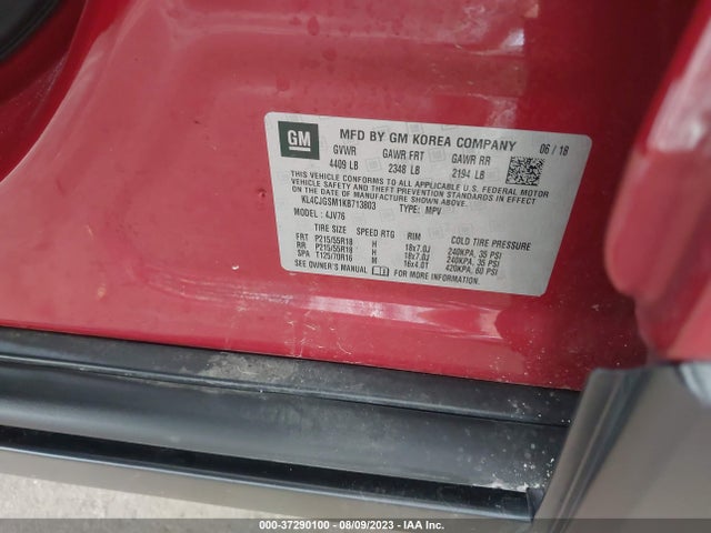 KL4CJGSM1KB713803 Buick Encore Essence