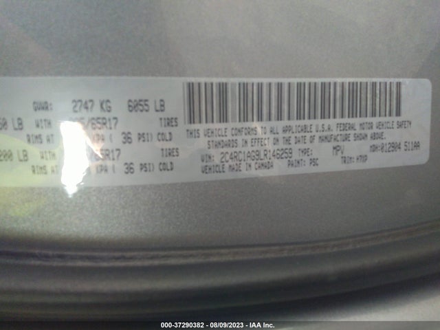Chrysler Voyager L 2020 2C4RC1AG9LR146259 Image 9