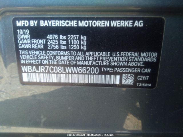 WBAJR7C08LWW66200 BMW 5 Series 530i Xdrive