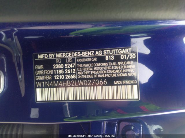 W1N4M4HB2LW027066 Mercedes-Benz Glb Glb 250