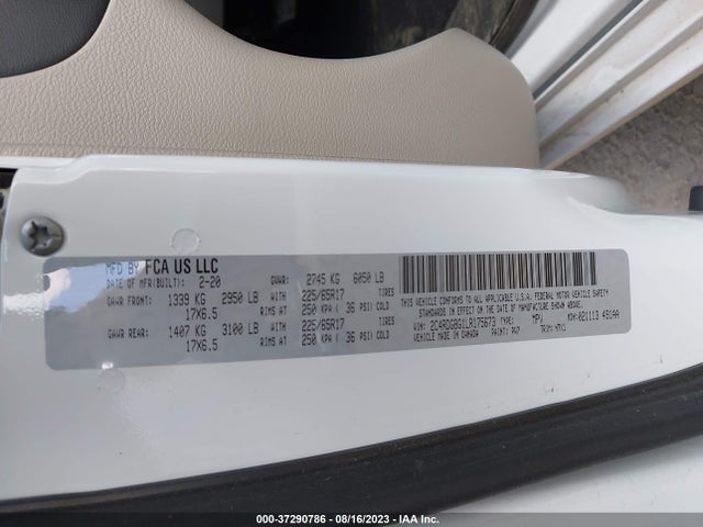 Dodge Grand Caravan Se 2020 2C4RDGBG1LR175673 Image 9