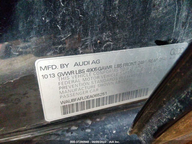 WAUBFAFL0EA065251 Audi A4 PREMIUM