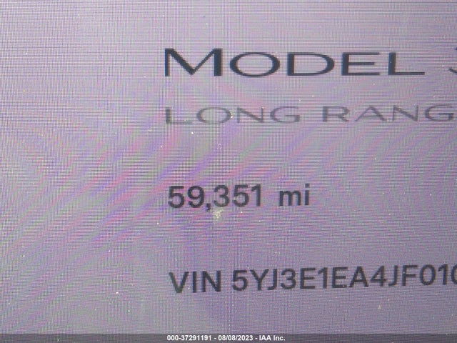 2018 Tesla 3, VIN: 5YJ3E1EA4JF010023