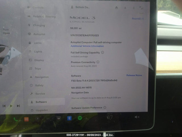 2018 Tesla 3, VIN: 5YJ3E1EA4JF010023